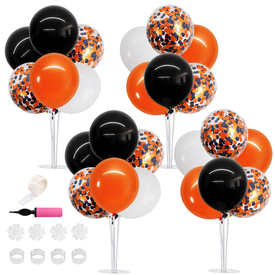 TONIFUL balloon stand Halloween arch setup for dramatic centerpiece