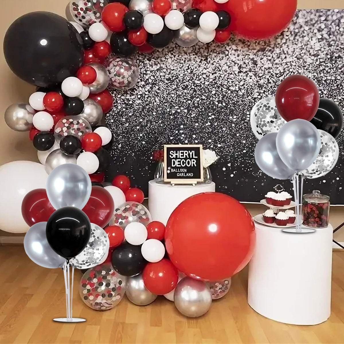 TONIFUL inflation tip to keep balloons at 10-11 inches for best appearance.
