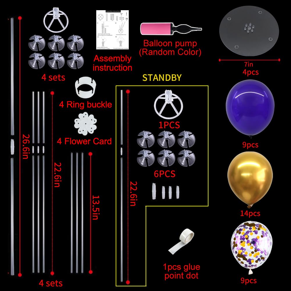 TONIFUL table balloon stand up to 26 inches for dramatic centerpieces