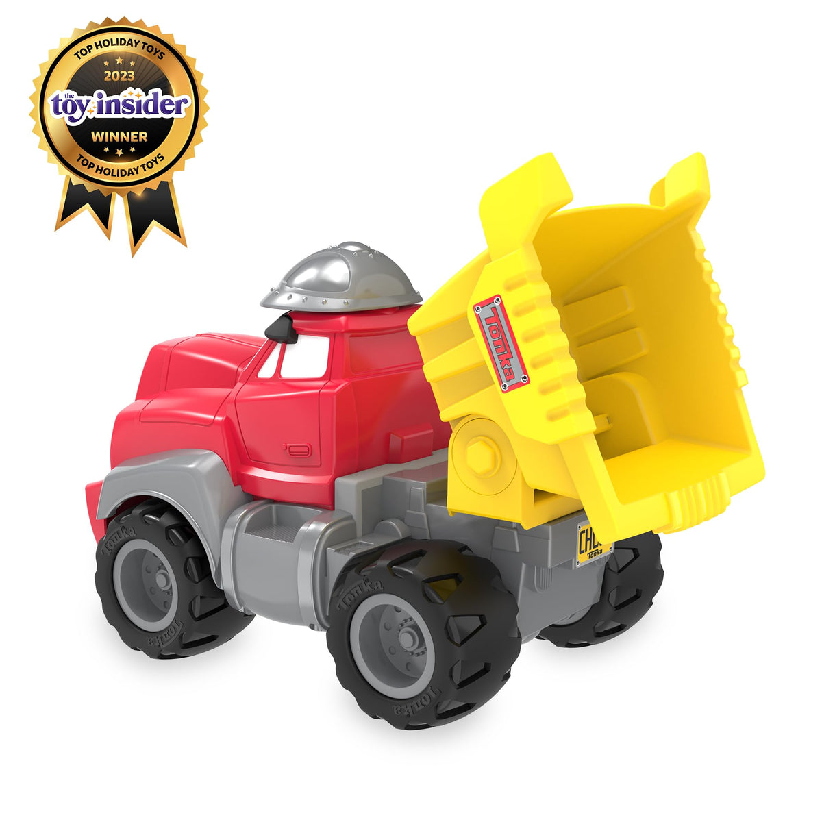 Tonka Chuck's durable plastic construction endures active toddler play
