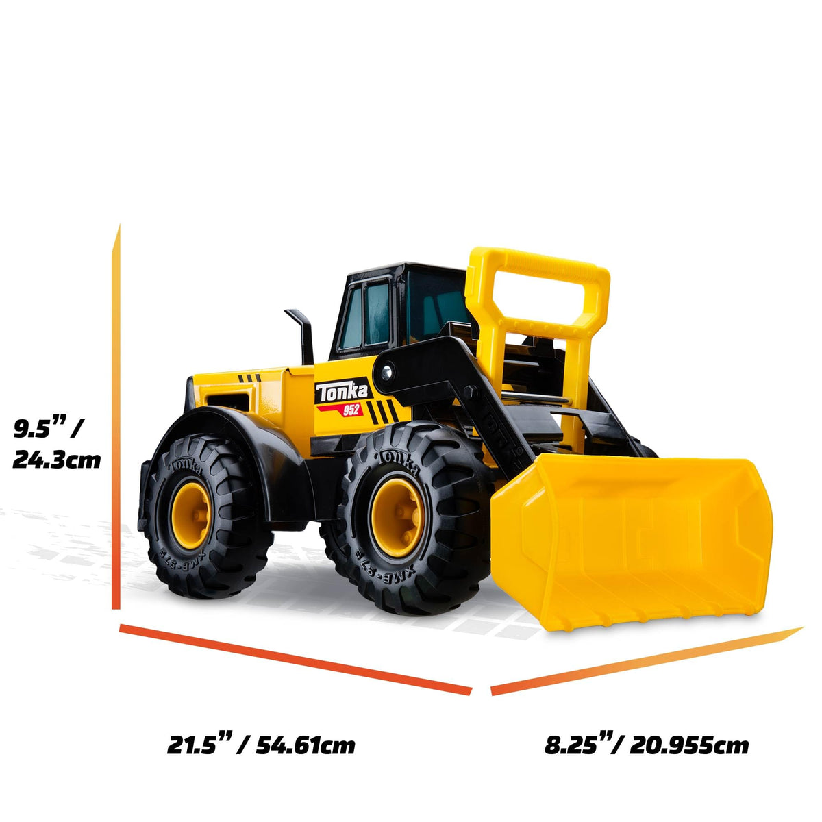 Tonka Front Loader authentic Tonka Tough detail for long-lasting construction play.