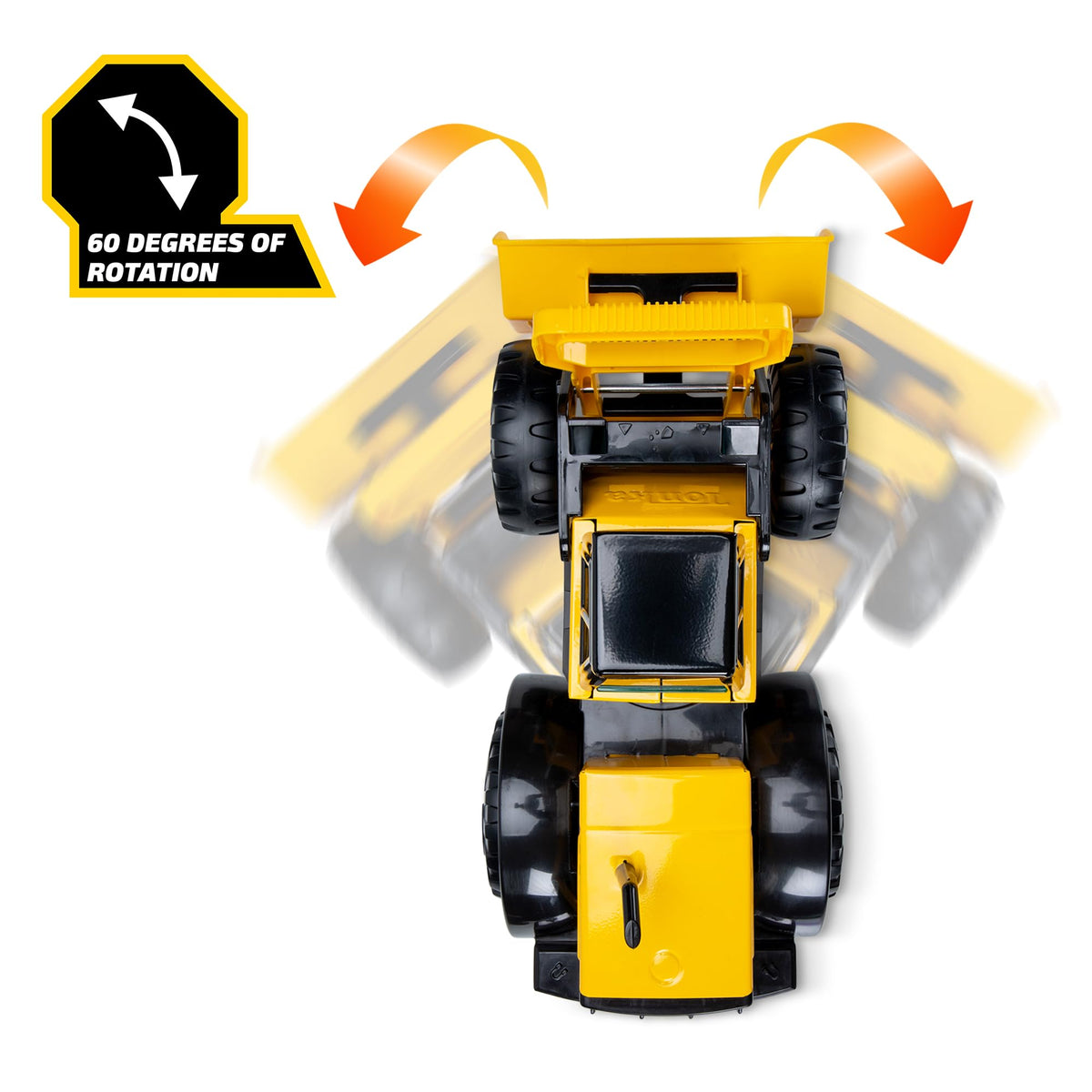 Tonka Front Loader open-ended play concept promotes creativity.