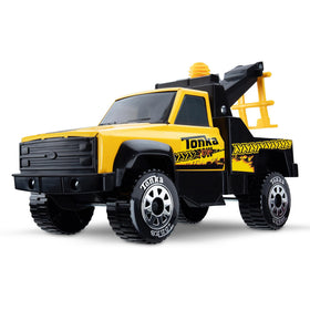 Tonka Tow Truck front view showing durable steel build for lasting play.