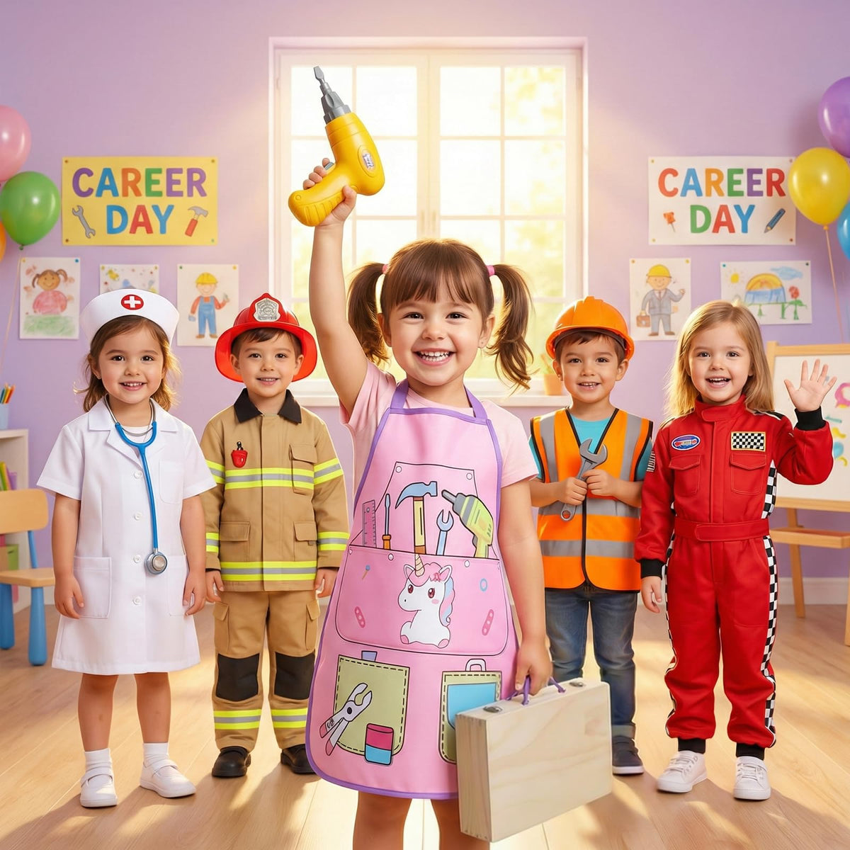 TONZE pink tool set guide demonstrates easy setup and fun projects
