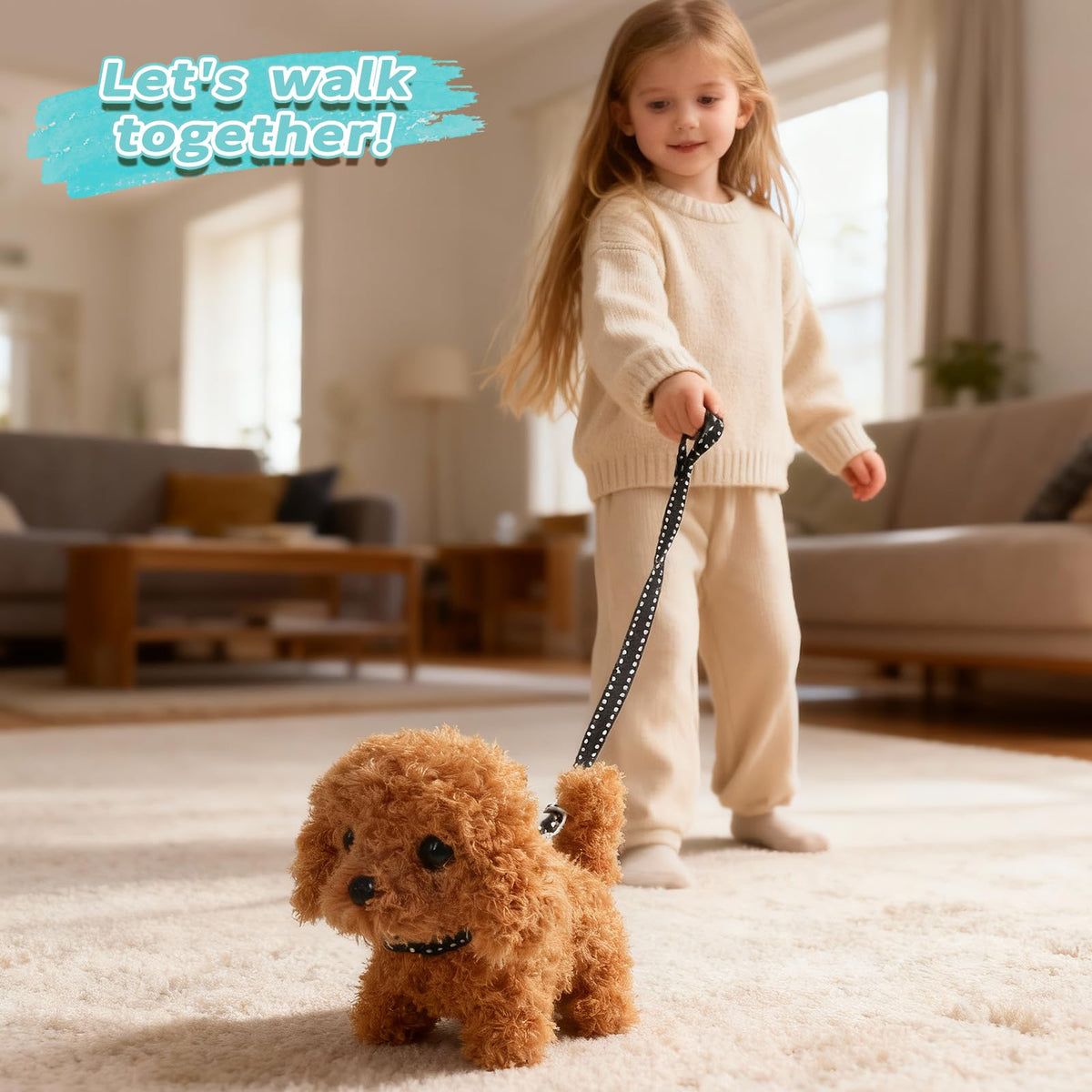 TONZE Robot Dog Toy hair dryer for fun grooming rituals during pretend vet visits