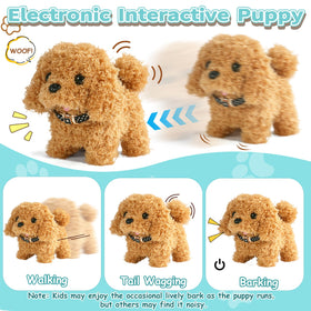TONZE Robot Dog Toy leash for imagining walks and care routines