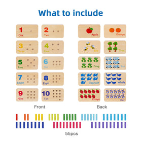 TOOKYLAND peg board with numbers supports early addition and number recognition.