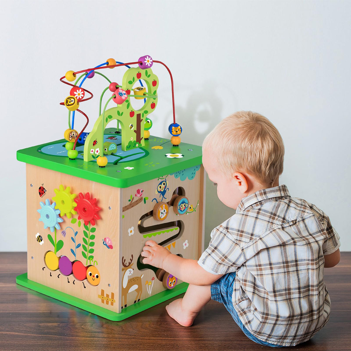 Turnplate action on TOOKYLAND invites exploration and cause-and-effect learning.