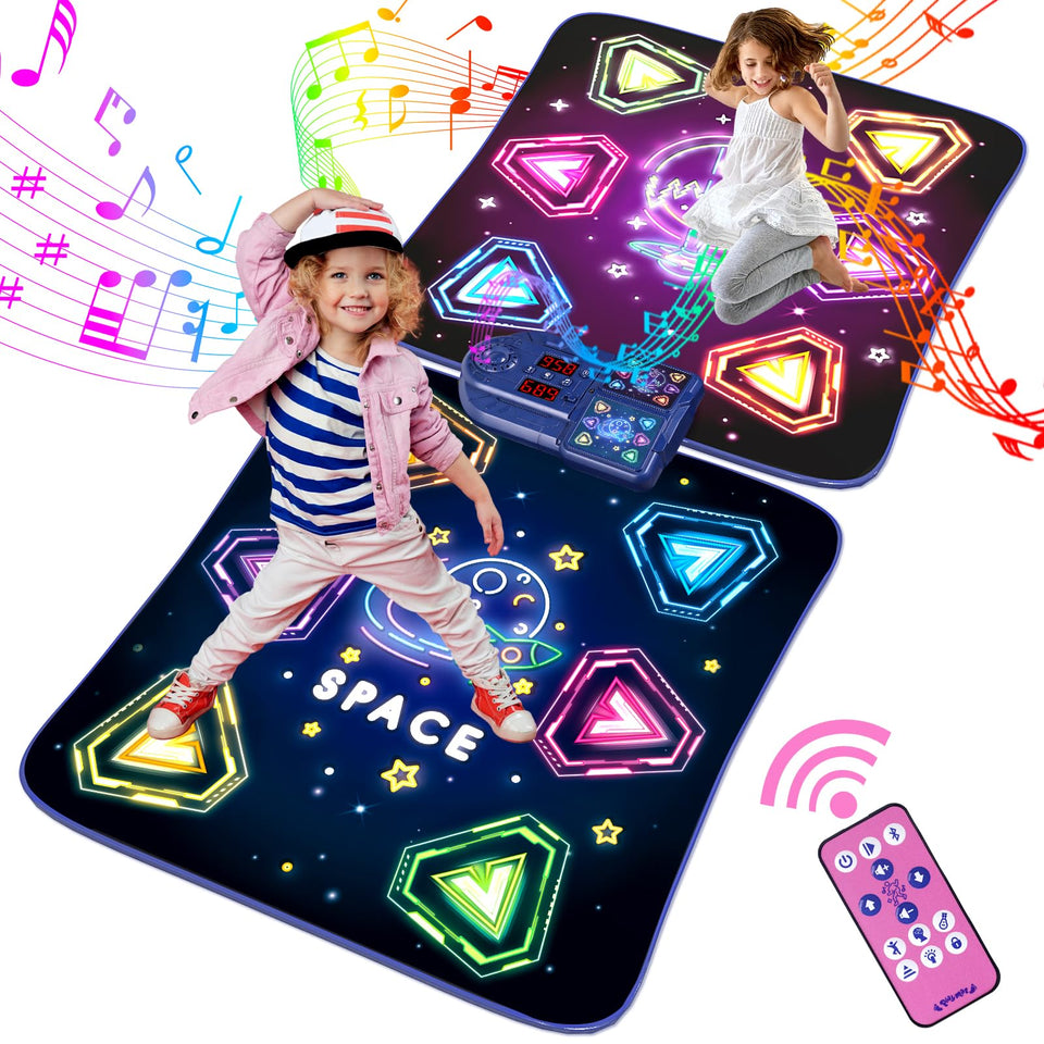 TooLion dance mat with 12 illuminated buttons for dynamic kid play.