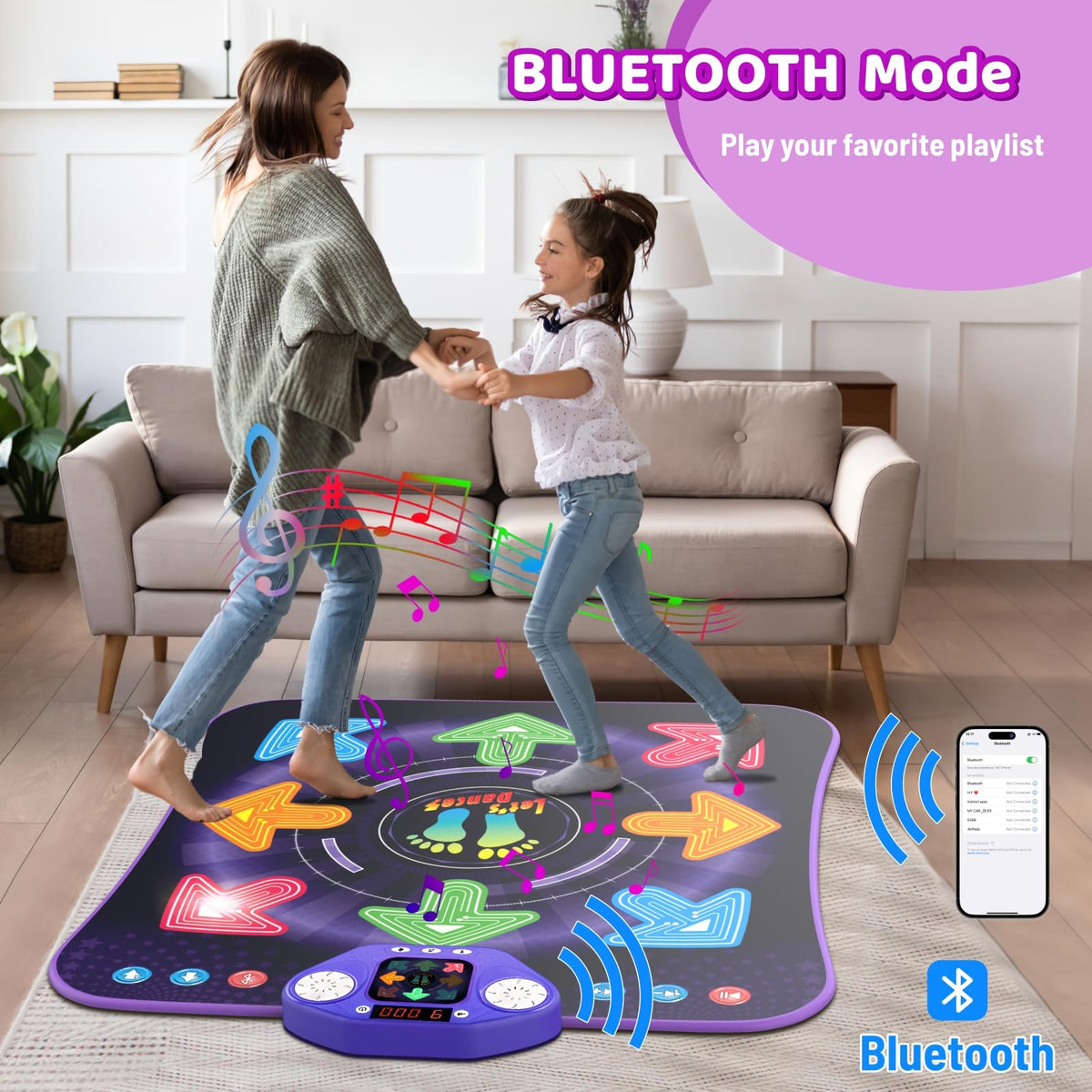 TooLion memory mode guiding kids to copy steps using glowing cues
