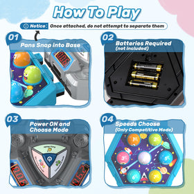 TooLion Whack Game Mole lights and sounds spark curiosity.