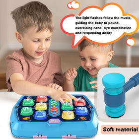 TooLion Whack Mole Toy uses durable ABS and soft hammers.