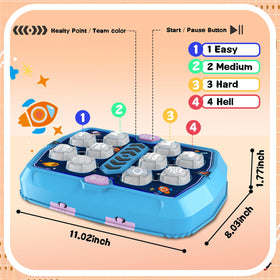 TooLion Whack Mole Toy uses a suction cup to stay steady.