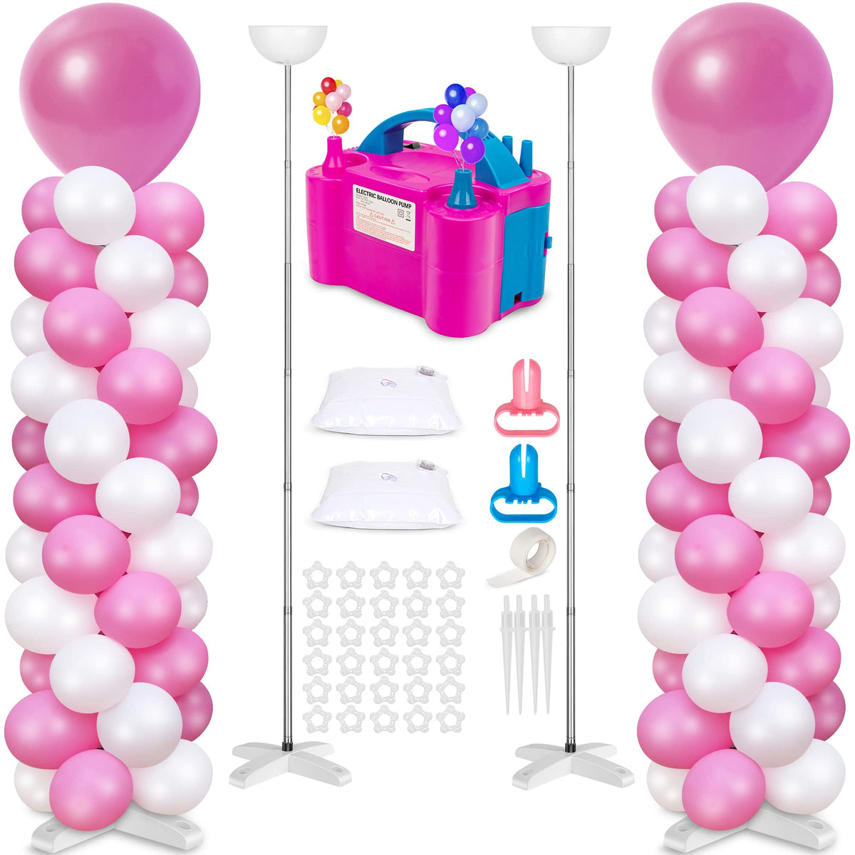 Toosci balloon column stand for elegant wedding backdrops and party displays.