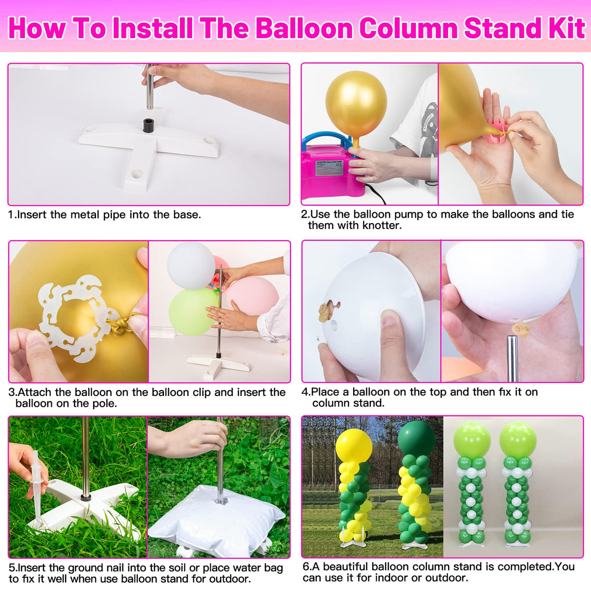 Toosci quick assembly kit enables party-ready decor in minutes.