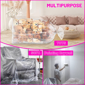 Toosci practical design transparent bag keeps inflated balloons organized during transit