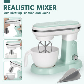 TooyBing blender toy blending flour and eggs during pretend baking