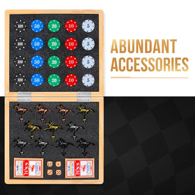 TooyBing cards-dice-chips set shown, signaling a complete game experience.