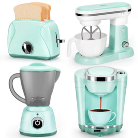TooyBing coffee maker play appliance in action for pretend brewing