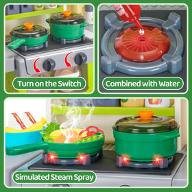 TooyBing electronic stovetop with steam and sounds enhances role-play realism.