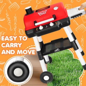 TooyBing grill playset emits safe water vapor smoke for immersive play.