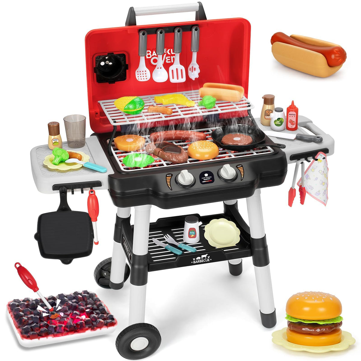 TooyBing two-layer grill playset for cooperative backyard cooking adventures.