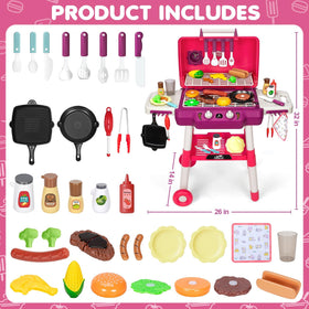 TooyBing kid-friendly grill ready for outdoor pretend cooking