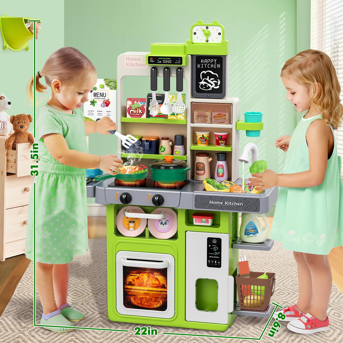 TooyBing large kitchen playset supports toddlers with easy reach and exploration.
