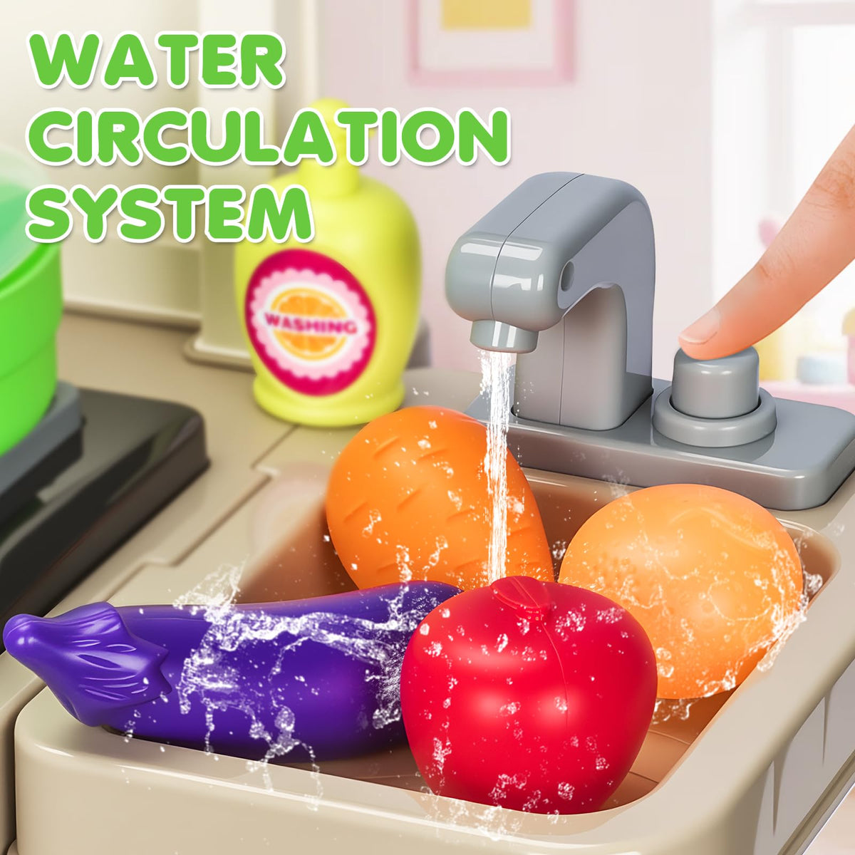 TooyBing play food set enhances pretend meals and social sharing.