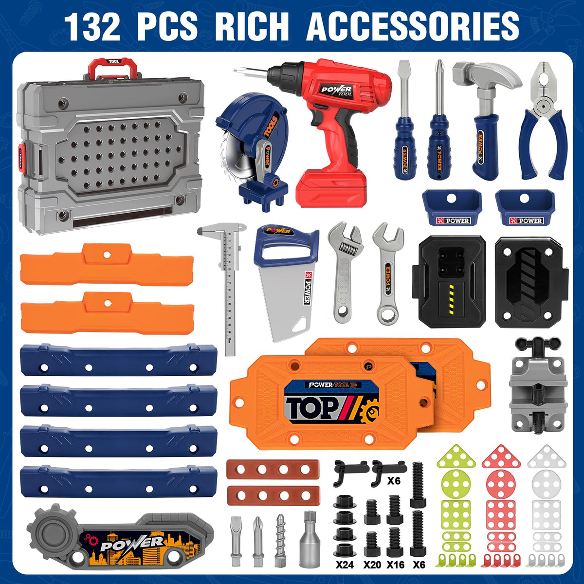 TooyBing 132-piece set invites hands-on projects and early STEM exploration.