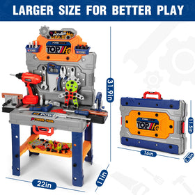 TooyBing tool bench assembly set helps toddlers explore construction.