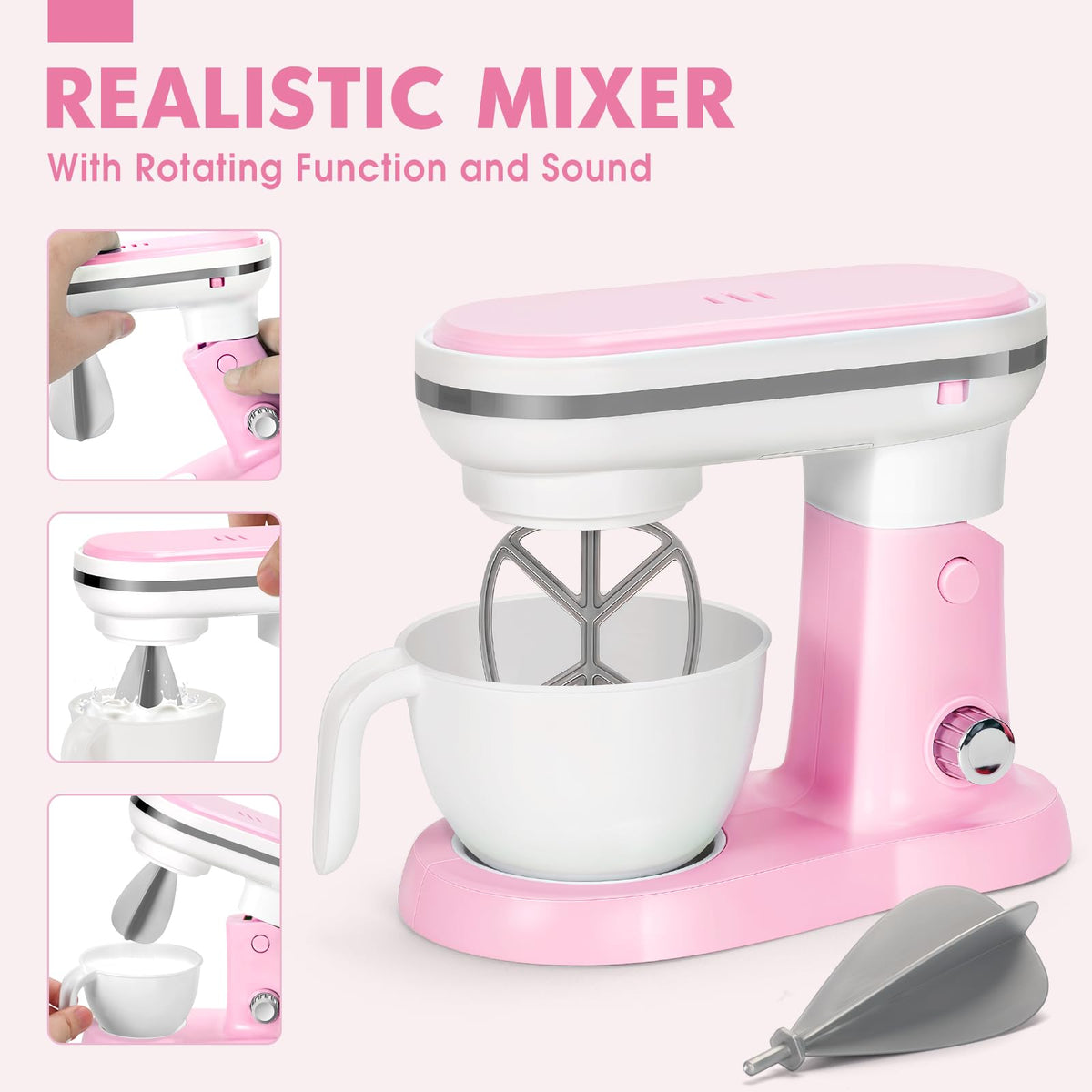 TooyBing pink toaster brings timed pop-up moments to morning play.