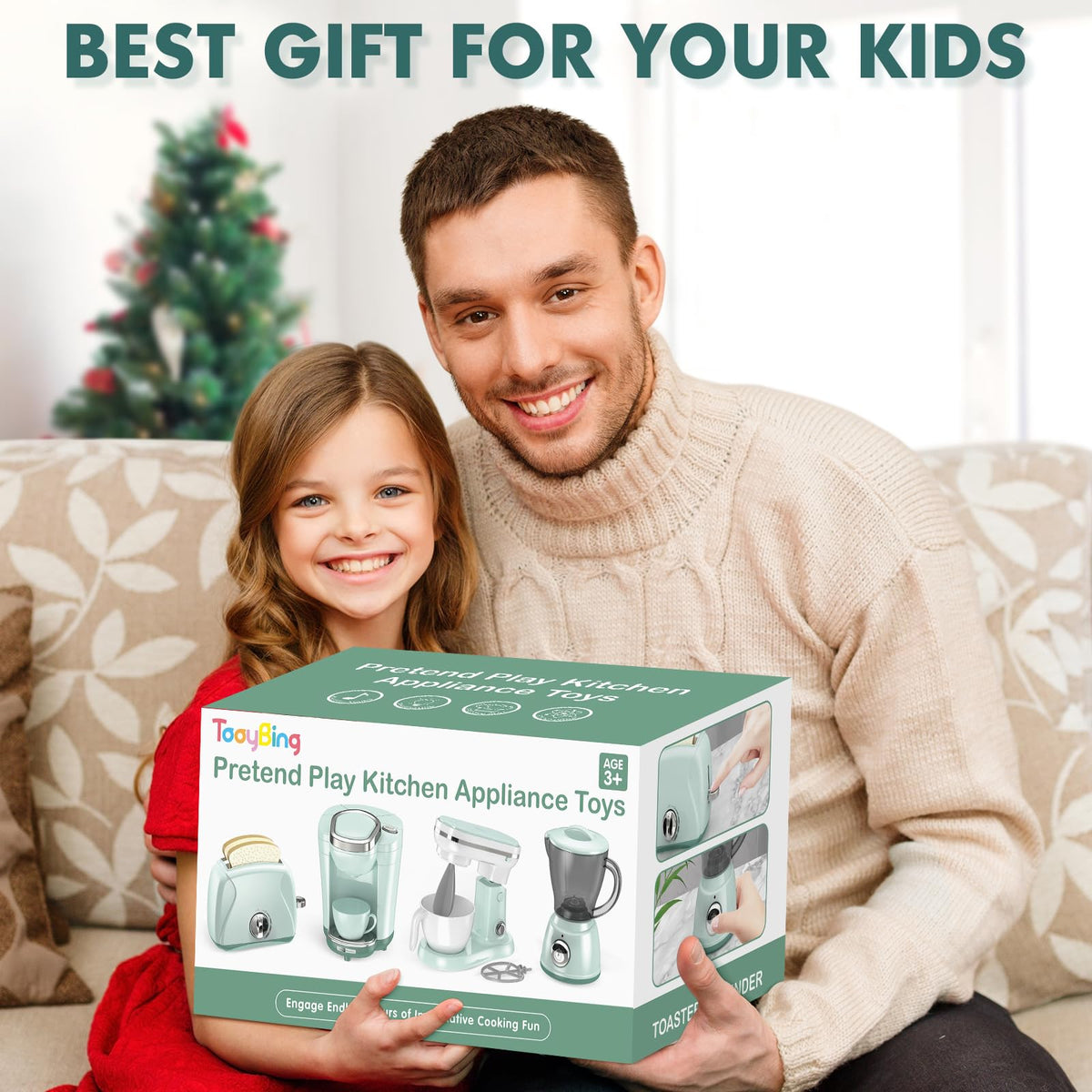 TooyBing play kitchen appliances complete set supports immersive role-play