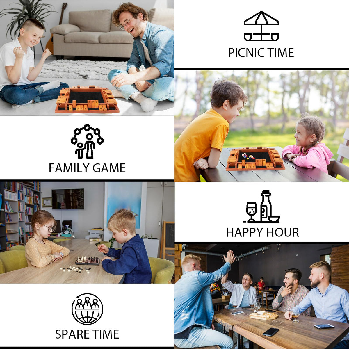 TooyBing Shut the Box classroom warm-up math activity with dice.