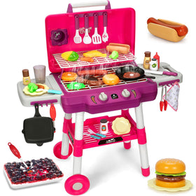 TooyBing two-tier BBQ playset with double cooking space for shared play