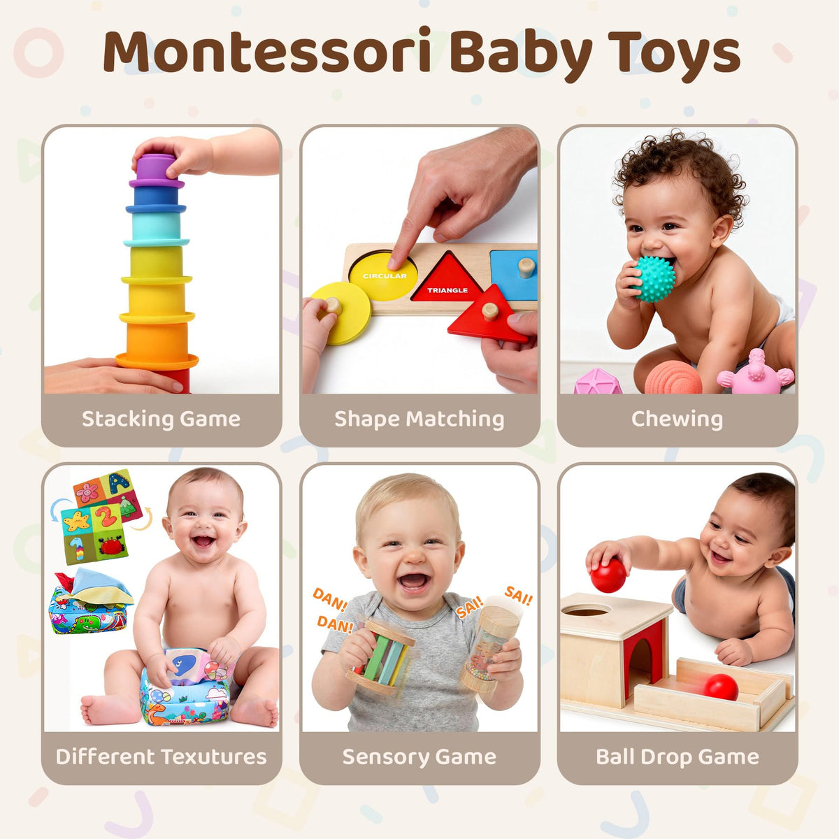 Tooysea object permanence box with ball supports early problem-solving and hand-eye coordination.