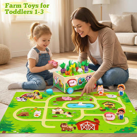 Tooysea storage cart for easy clean-up and portable toy set.