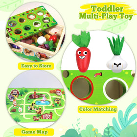 Tooysea wooden worms for gripping and counting during play.