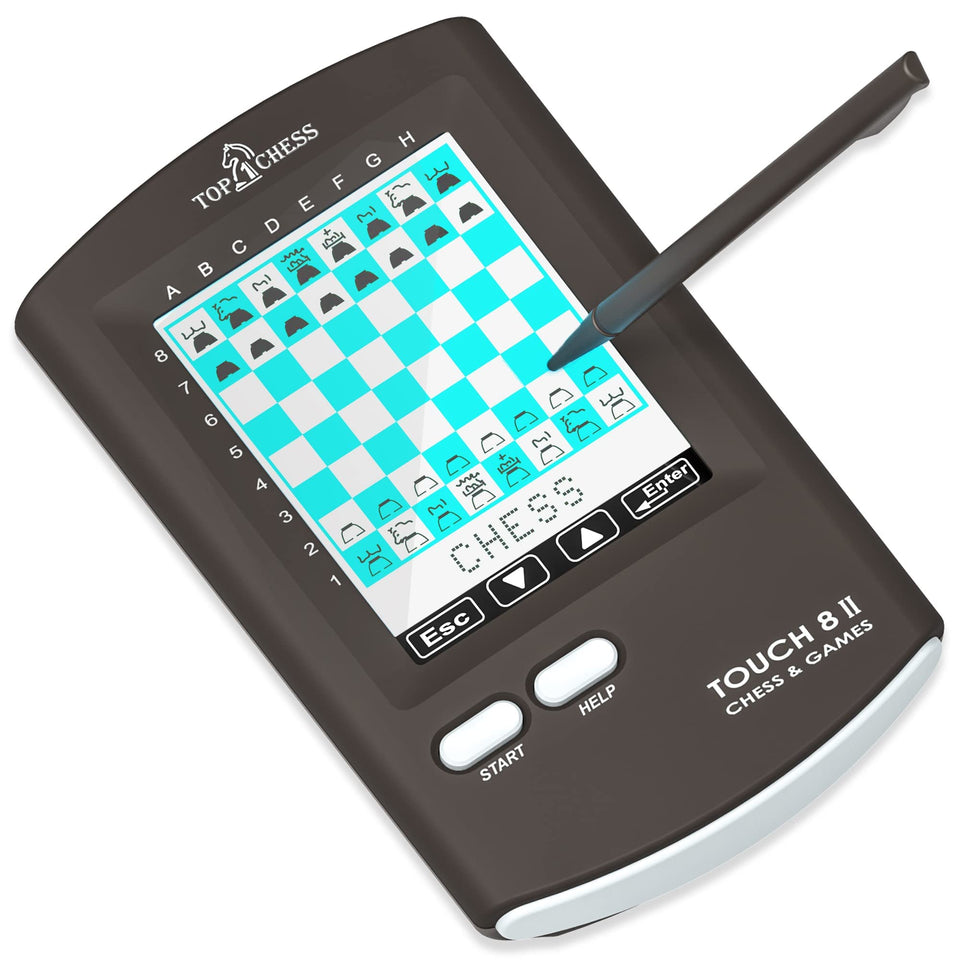 Top 1 Chess Top 1 Touch display offers bright readability for on-the-go play
