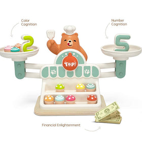 TOP BRIGHT Balance Math Game cake shop shelf for tidy storage