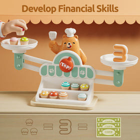 TOP BRIGHT Balance Math Game cake weights for hands-on math exploration