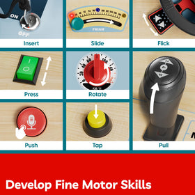 Top Bright Busy Board gear shift for tactile control practice