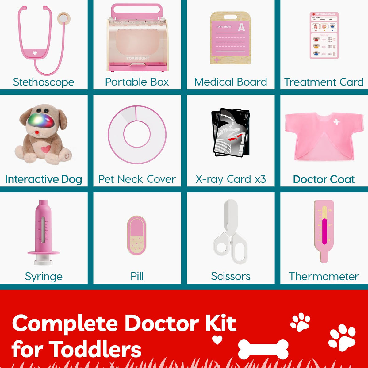 TOP BRIGHT Doctor Kit pill container supports caring routines