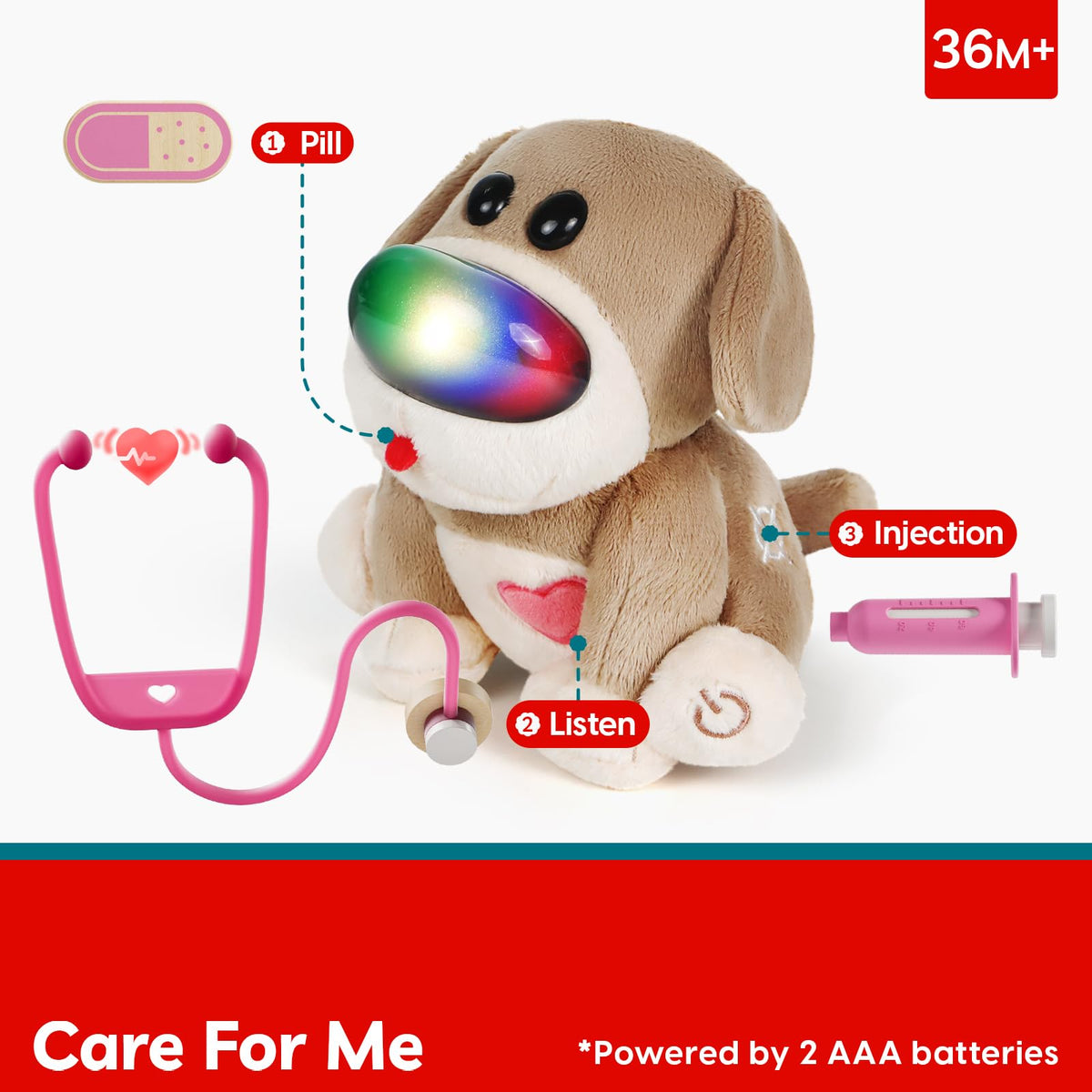 TOP BRIGHT Doctor Kit syringe and accessories for pretend treatment