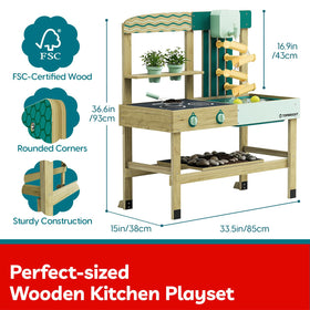 Top Bright FSC-certified wood withstands sun and rain for long-lasting backyard fun.