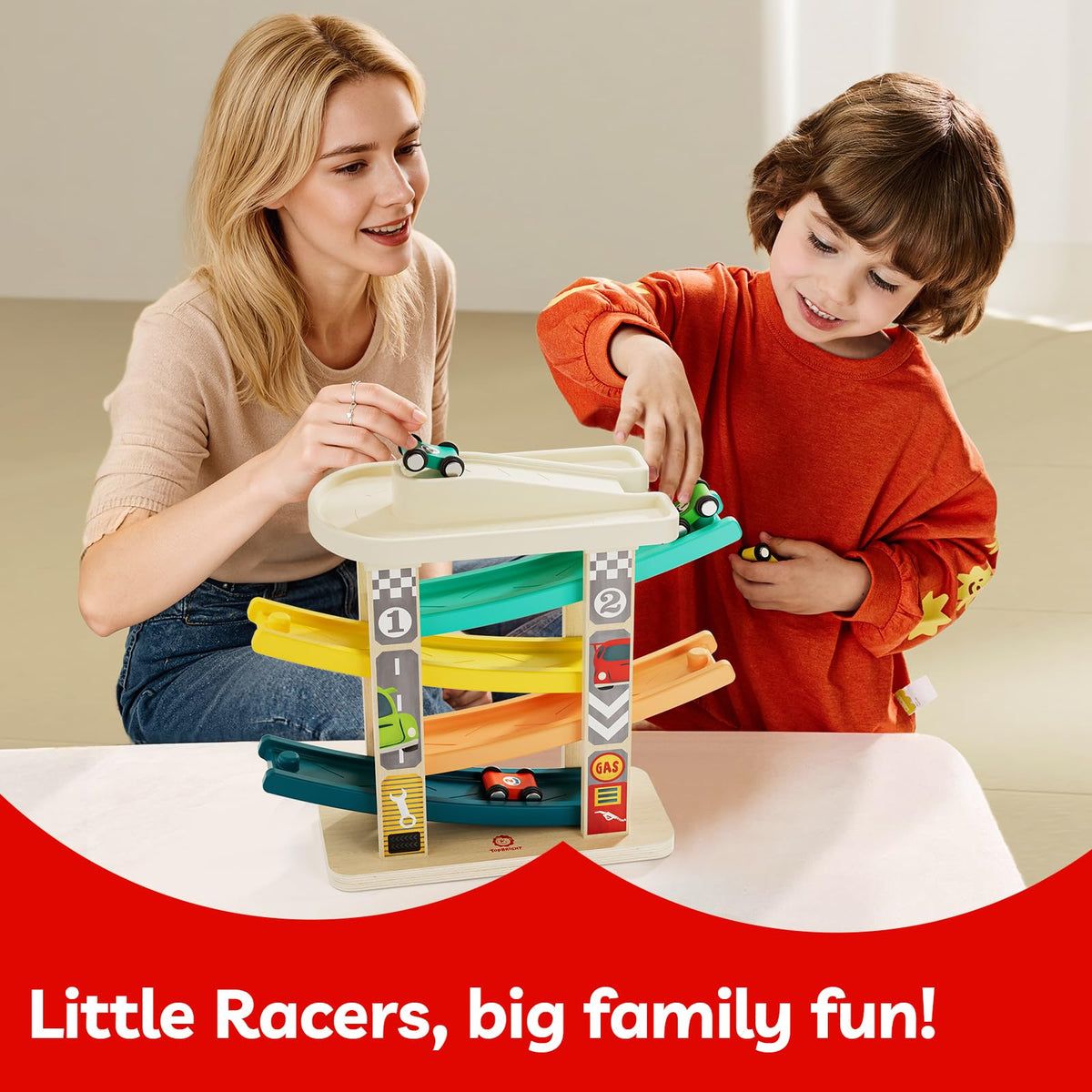 TOP BRIGHT four cars help early color and number recognition