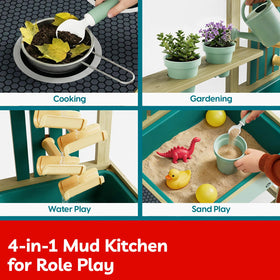 Top Bright sand table and water play station invites hands-on sensory exploration outdoors.