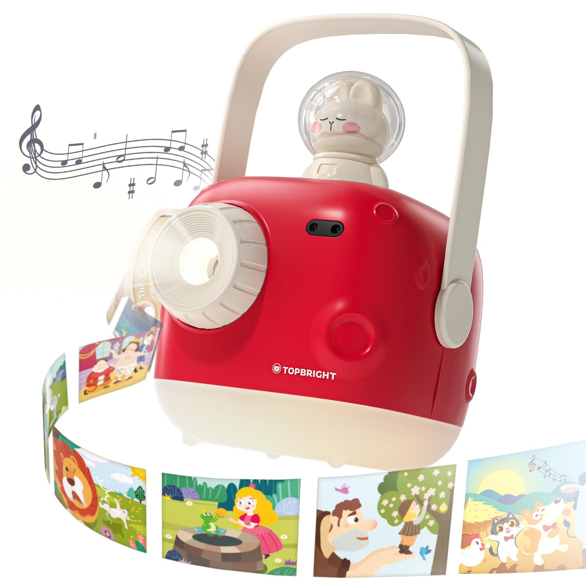 Top Bright Story Projector projects ceiling scenes for immersive bedtime storytelling.