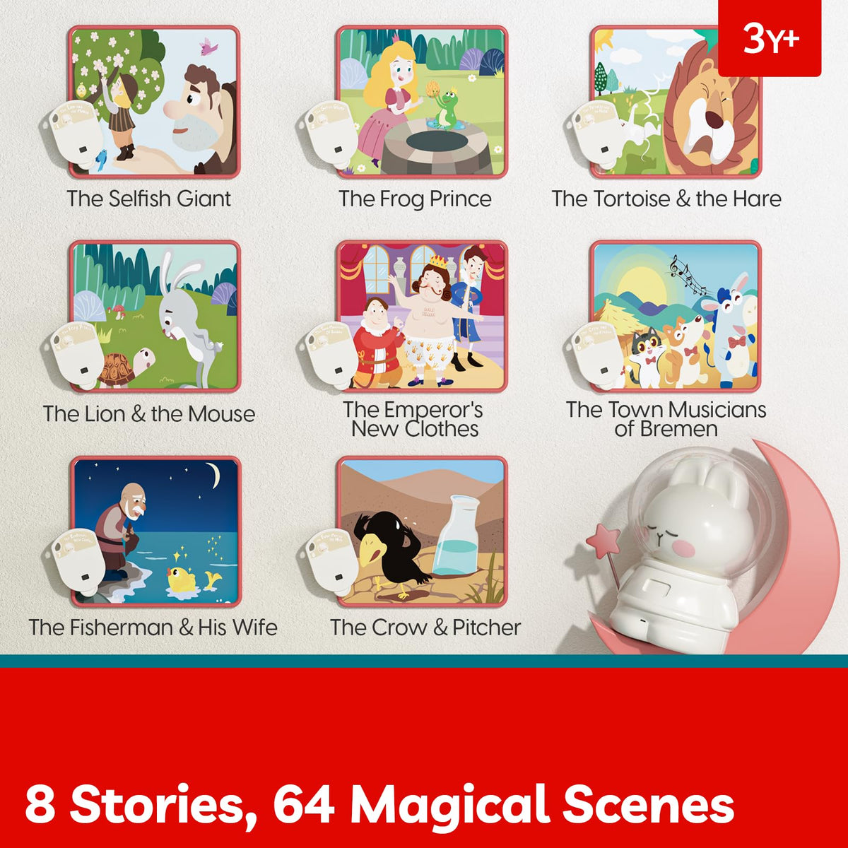 Top Bright Story Projector provides a soothing night light for bedtime comfort.