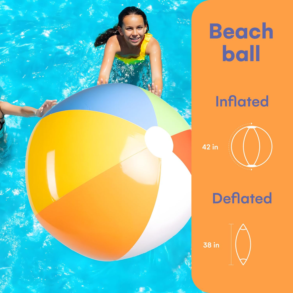 Bright multicolor design enhances fun and quick targeting in water games.